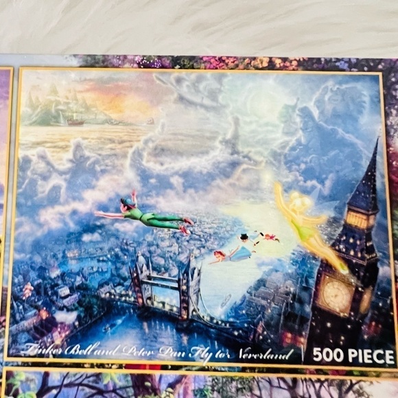 DISNEY Thomas Kinkade 4 in 1 Puzzle Set - Picture 6 of 9